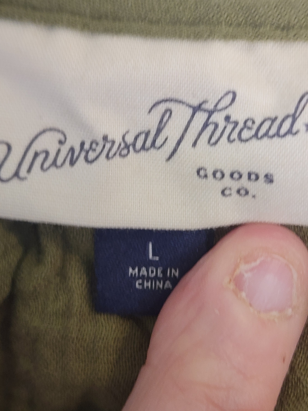 Universal Thread Womens Olive Green Boho Peasant Blouse L Euc - Picture 4 of 5